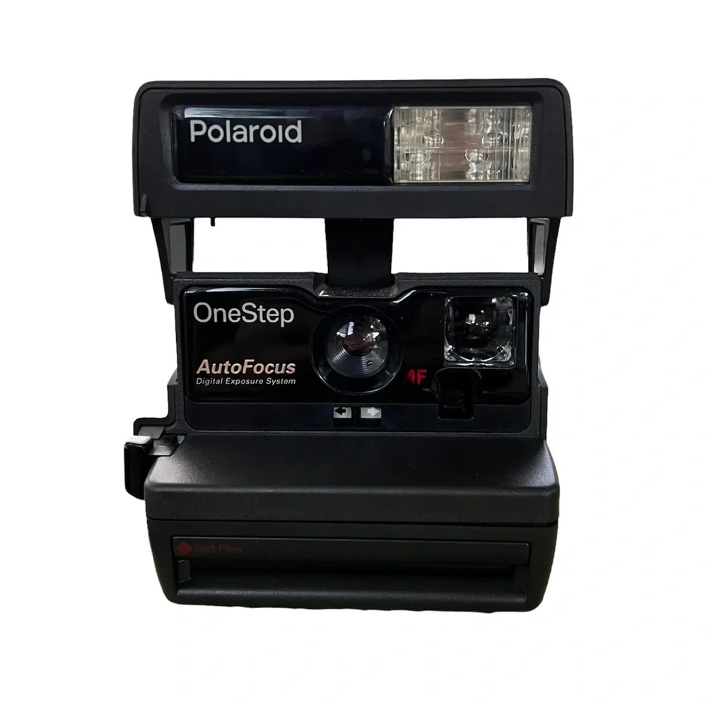 Polaroid 600 OneStep Instant Camera Film Flash True VTG AutoFocus Not Tested